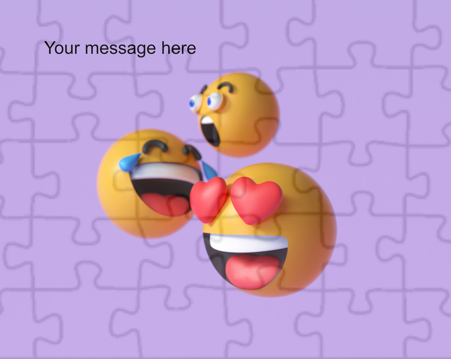 customised puzzle - Emoji