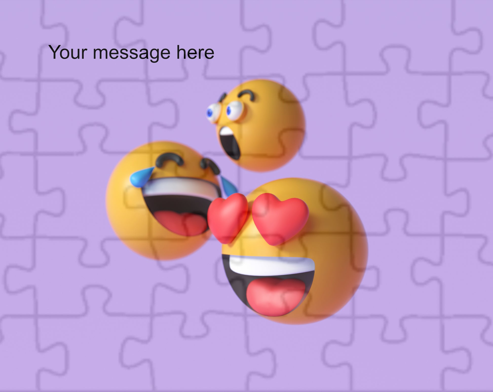 customised puzzle - Emoji